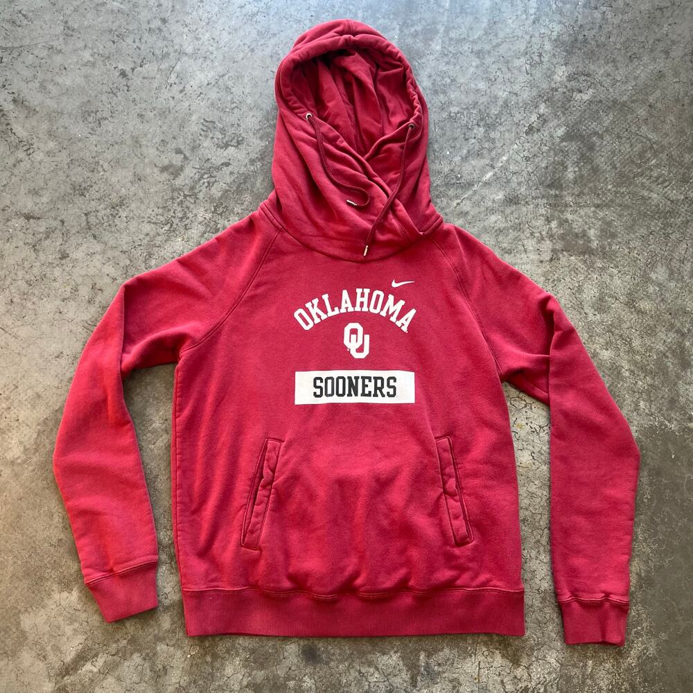 Nike Oklahoma Sooners Scuba Cowl Neck Hoodie L